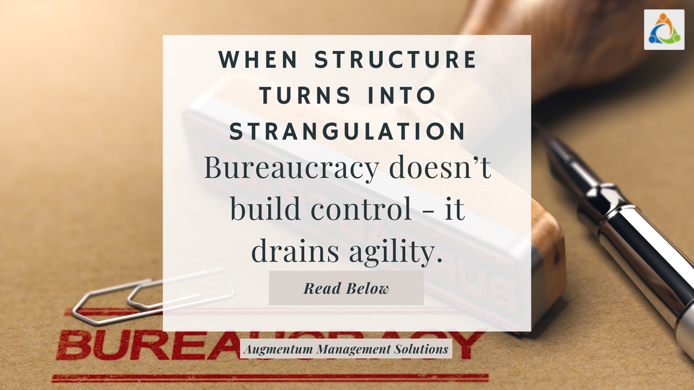Bureaucracy doesn’t build control - it strangles agility. Breaking free from rigid structures is the first step for SMEs to scale with speed and clarity.