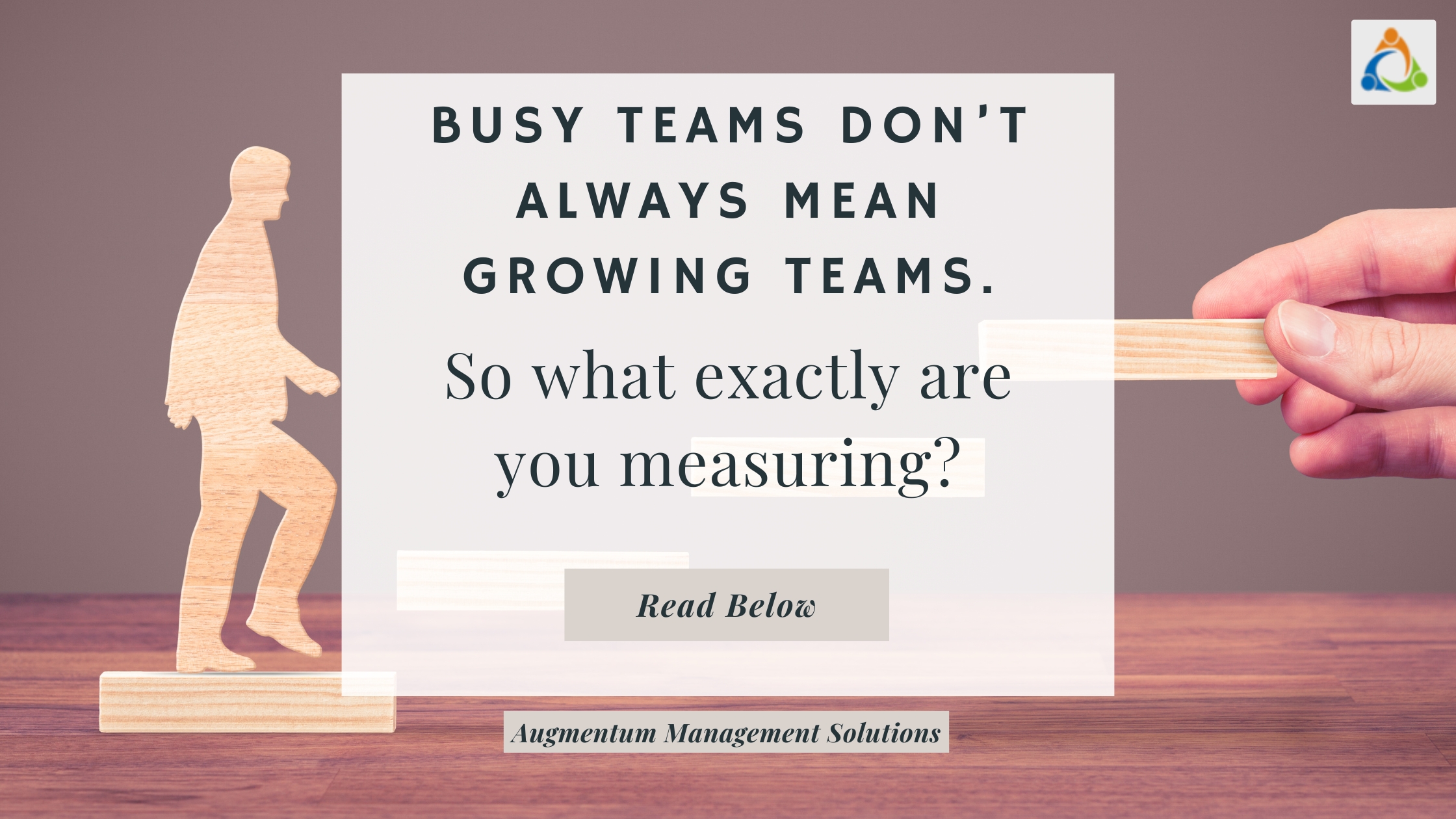 A reminder that visible activity doesn’t always equal real progress - growth demands clarity, accountability, and direction.